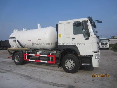 Garbage Collection Cleaning 10 Wheels Vacuum Pump Sewage Suction Truck