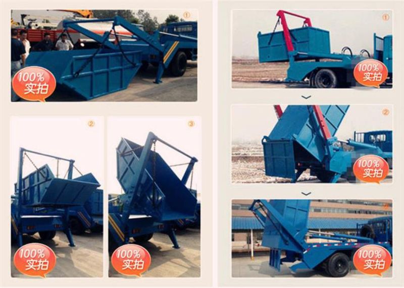 Dongfeng 4000 Liters Mini Skip Loader Garbage Truck for Sale