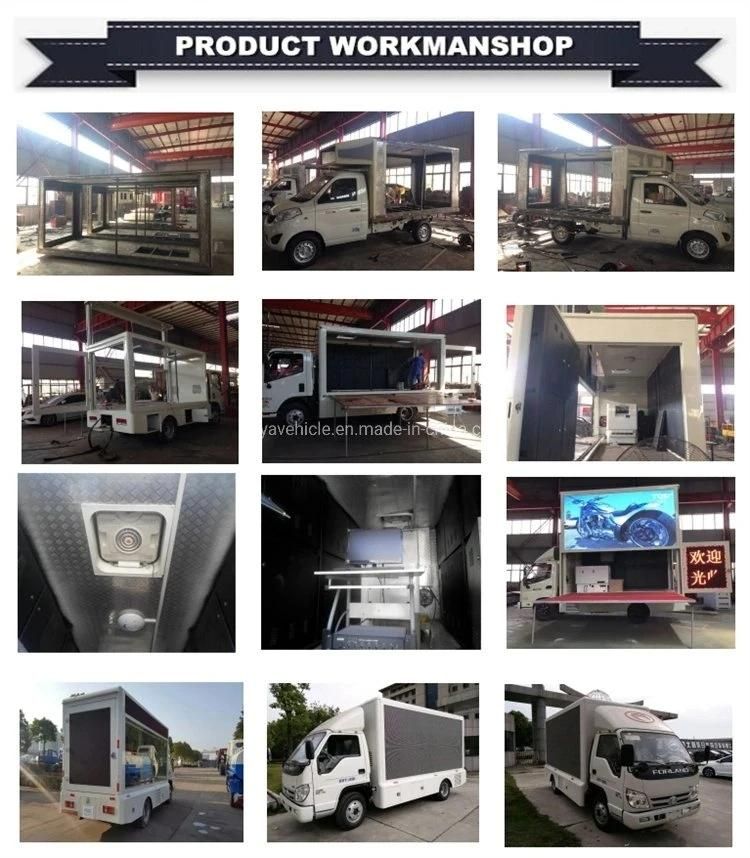 Mini Gasoline Kama P3 P4 P5 P6 P8 Full Color Display LED Glass Walled Display Trucks on Sale