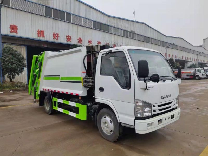 1suzu 4X2 6 Cubic Meters Garbage Compactor Trucks 6cbm Compression Garbage Truck