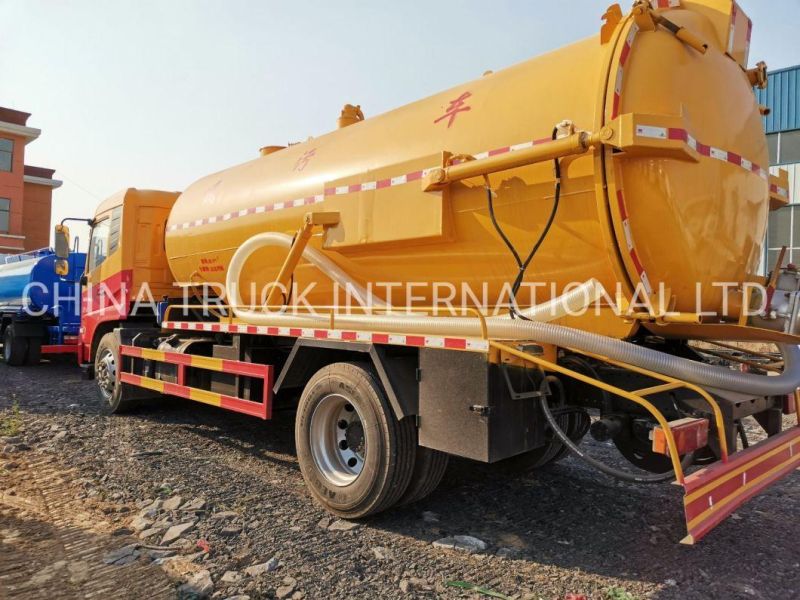 Dongfeng 4X2 New Brand 10.5m3 Sewage Suction Truck