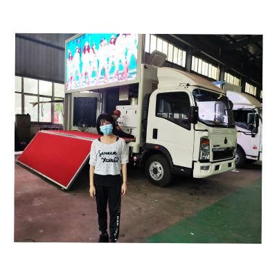 HOWO 4*2 P6 LED Digital Billboard Truck Mounted for Advertising