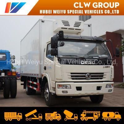 Dongfeng 4*2 Model 5tons Small Seafood Refrigerated Transport Delivery and Cooler Freezer Refrigerator Van Truck
