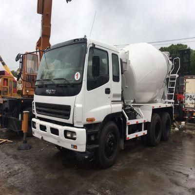 Used Japan Isuzu Construction Machinery 9 Cbm Concrete Mixer Truck