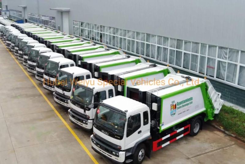 Factory Price Janpanese Brand 4*2 8cbm-12cbm Compactor Garbage Truck Trush Collection Tansport Truck