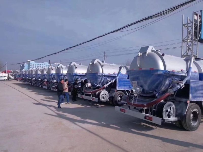 Dongfeng 4X2 5cbm Vacuum Pump Sewage Suction Truck