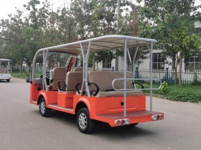 Car Mini Tourist Shuttle Tourist Passengers Four Wheels Electric Sightseeing Bus