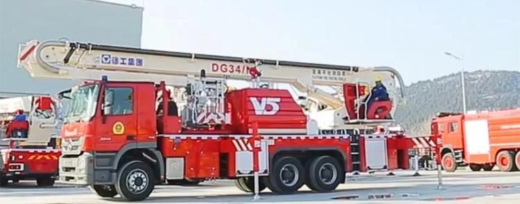 XCMG 34m Aerial Ladder Fire Truck Dg34m1 Fire Fighting Truck with New Fire Engines for Sale