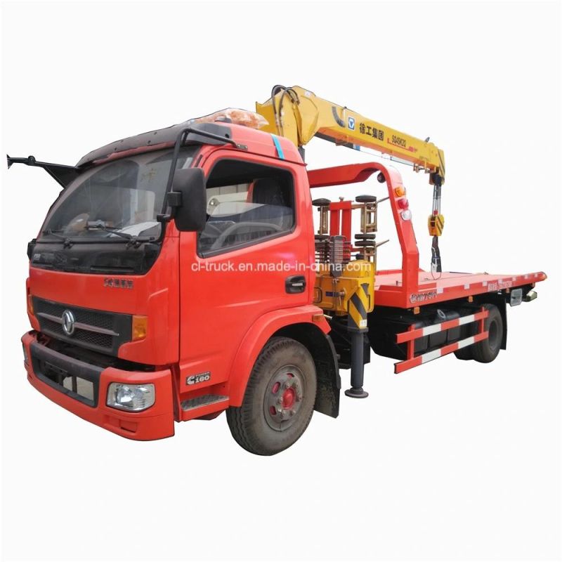 Dongfeng 4X2 4tons Winch Sliding Rotator Wrecker Tow Truck