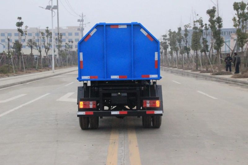 China Garbage Truck Hot Sale Forland 3m3 5m3 8m3 3cbm Mini Hook Boom Arm Lift Garbage Truck Detechable Container Hook Arm Garbage Truck