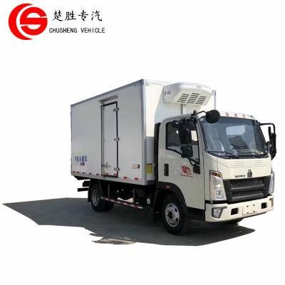 Sinotruk HOWO 4X2 3 Tons 4 Tons 5 Tons Refrigerator Truck Freezer Van Truck