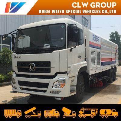 Dongfeng 20-25tons Heavy Duty 22cbm/22000liters High Pressure Water and Broom Cleaning Machine Road Washer Sweeper Truck