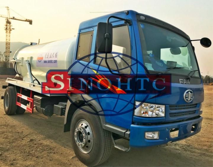 10m3 sewage suction truck/ 4X2 sewage vacuum suction truck