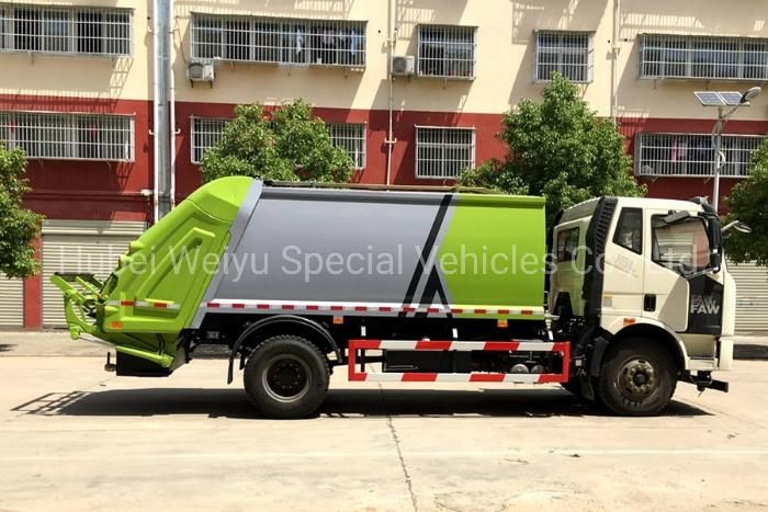 FAW 14m3/14cbm/14000liters Compressed Compactor Compact Garbage Truck