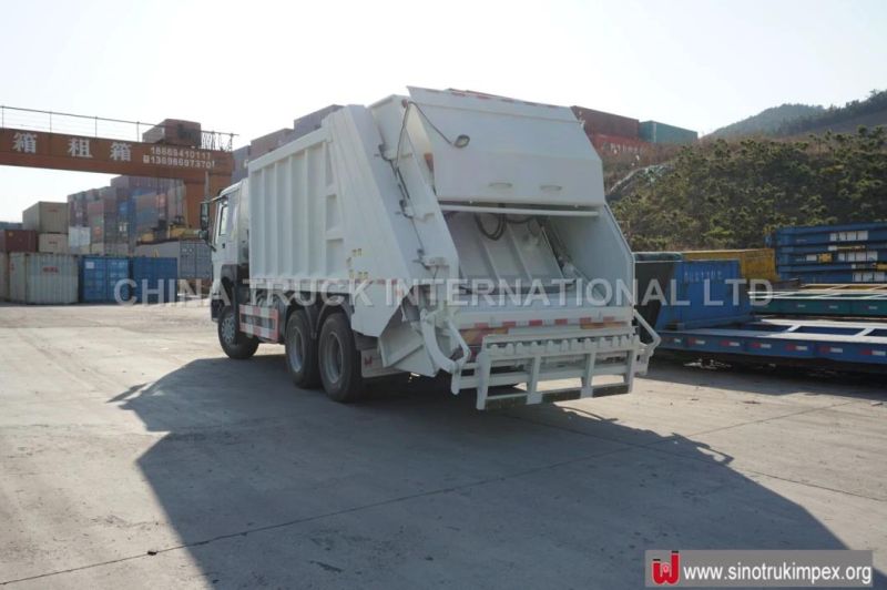 with 1 Year Warranty 6X4 HOWO 18m3 Compression Garbage Compactor Truck