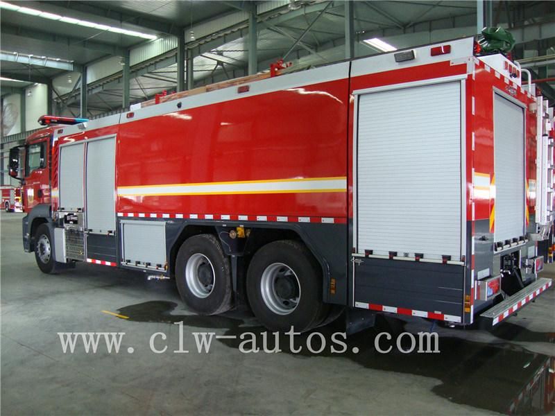 Man 6X4 Emergency Fire Truck 8tons Water and Foam Tank Fire Rescue Truck Fire Fighting Truck