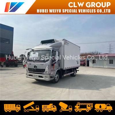 Shacman 4X2 Type 4tons 5tons Refrigerated Van Truck Refrigerator Trucks with Carrier Hanxue Thermo King Freezer Unit