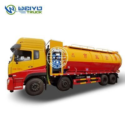 Dongfeng 6*4 Vacuum Suction Waste Water Cleaning and Collection Truck with High-Pressure Washing Reel for Sanitation