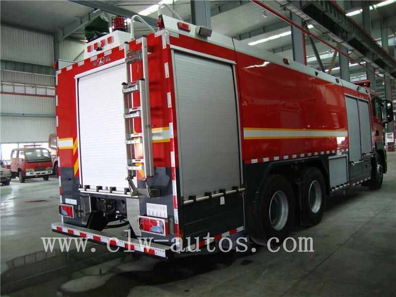 Man 6X4 Emergency Fire Truck 8tons Water and Foam Tank Fire Rescue Truck Fire Fighting Truck