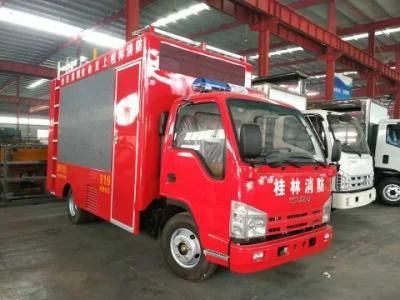 Japan Brand 4X2 P4 P5 Mobile Advertising Fire LED Display Truck