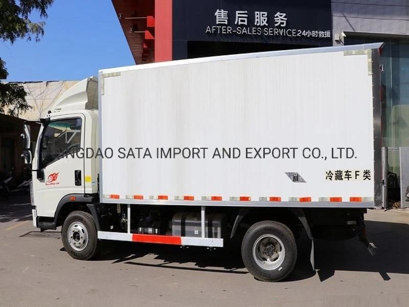 HOWO 3 Ton Refrigerator Truck for Vegetable and Fruit Transportation