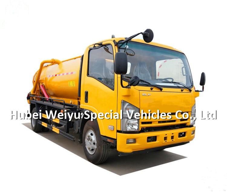 Vacuum Sewer Suction Tanker Truck 6tons Gully Cleaning Emptier