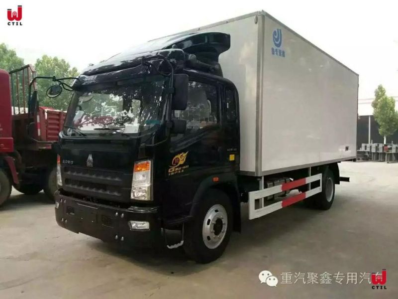 20 Ton HOWO 4X2 Van Frozen Refrigerator Truck for Food