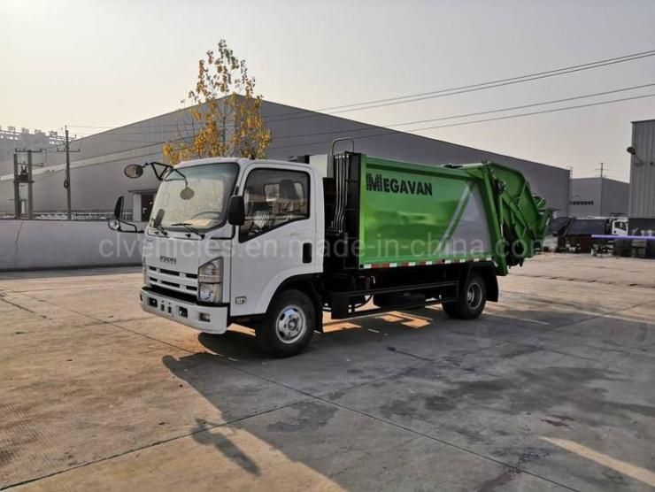 Isuzu 4X2 8cbm Refuse Compactor Vehicle Garbage Compactor Truck