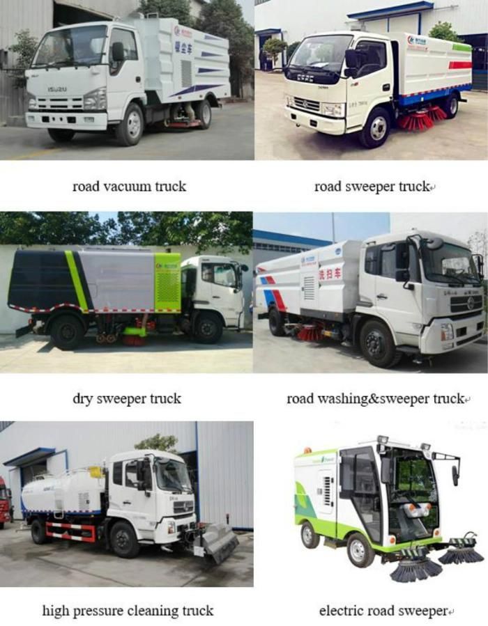 Dongfeng 8tons City Street Cleaning Machine Vacuum Cleaner 11-12cbm Road Special Garbage Sweeper Truck