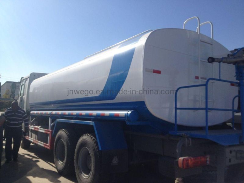 290HP /336HP Sino HOWO 20000 Liters Heavy Special Water Tanker Truck 6X4 Watering Cart Transport Sprinkler Spray Water Tank Bowser Truck