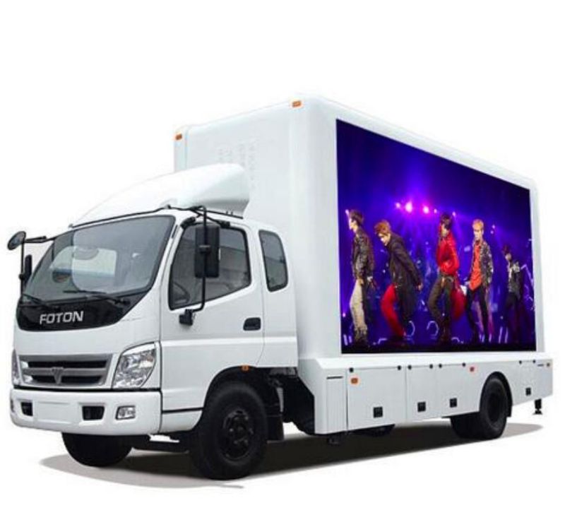 High Contrast Best Dissipation Factory Direct Sell P6 3 Sides Truck LED Advertising Billboard