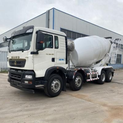 12 Cbm Concrete Mixer Truck HOWO 4 Axles 17200kgs Capacity