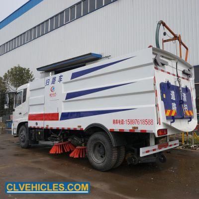 Four Rotating Sweeping Disc Sanitation City Cleaning Vehicle