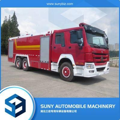 10000L ~ 15000L Sinotruk Steyr 6X4 Fire Fighting Truck