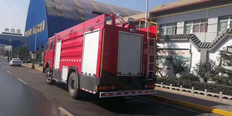 China HOWO 7t Fire Trucks 7000liters Water Tank New Fire Fighting Equipment