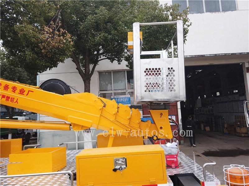 Jmc 4X2 16meters Telescopic Aerial Work Platform Truck with Hydraulic Lifter Boom Truck