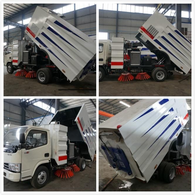 Chengli Light Duty Self Dump Street Sweeper Road Cleaning Truck