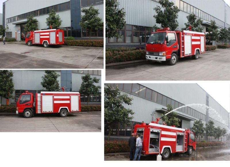 5000L JAC 4X2 Doule Cabin Fire Fighting Truck with AC