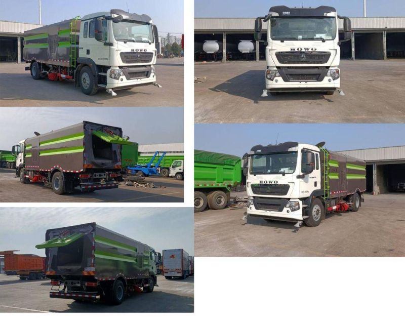 HOWO Dust Vacuum Cleaner Road Sweeper Truck