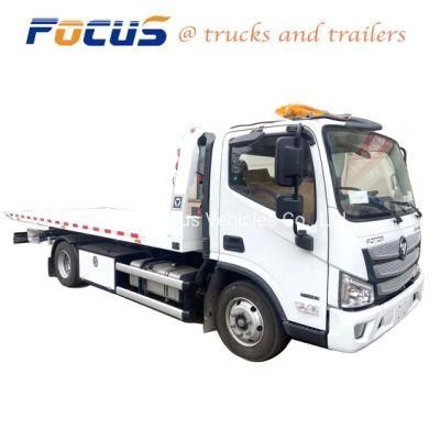Foton 3.5t 5t Full Floor One Tow Two Car Flatbed Wrecker Towing Recovery Rescue Truck
