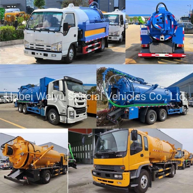 Isuzu 10000liters 10cbm Vacuum Septic Suction Truck 10t for Rwanda