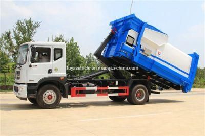 Factory Supply DFAC D9 8 Cubic 8m3 8 Ton Garbage Waste Hooklifting Truck