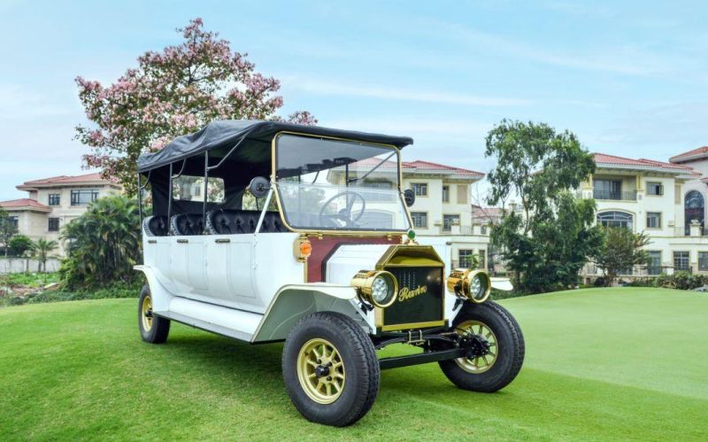 UK Style Luxury Wedding Vehicle Electric Classic Car 6-8 Seater Vintage Car