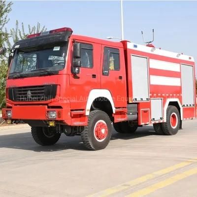 Sinotruck HOWO 4X4 6tons 4WD 5000 Litres 6000 Litres Water Tank Fire Fighting Truck