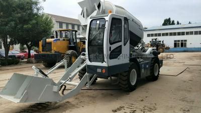 Small Self Loading Concrete Mixing Truck with 3.5m3 Capacity