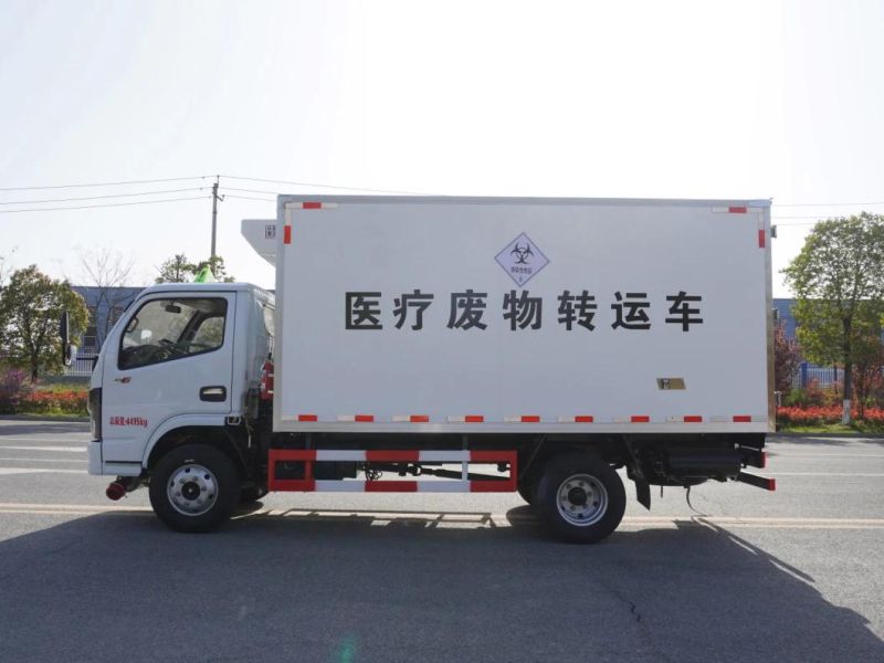 Hot Sale Dongfeng 4X2 4m 5 Ton Frozen Vaccine Transport Vehicle Medical Waste Refrigerated Transportation Truck for Hospital