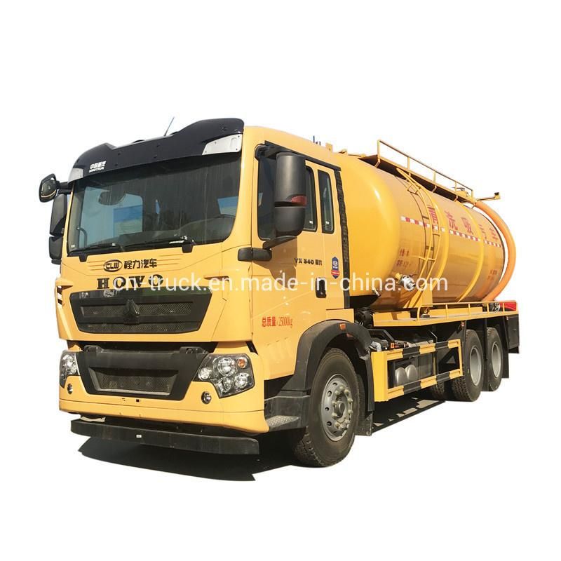 HOWO 10wheels Rhd LHD 16cbm 14cbm High Pressure Jetting Vacuum Sewage Suction Truck