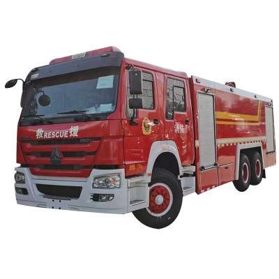 Powerful 380HP Sinotruk HOWO Fire Truck Foam-Water Combined Fire Fighting Truck