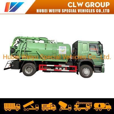 HOWO 10tons Septic Pumping Truck Vacuum Septic Tank Pumper Trucks for Sale