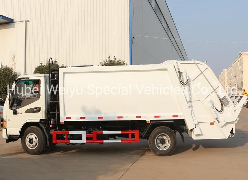 JAC 8-10 Cubic Meters Side Loader Garbage Truck Light 5ton Waste Collection Vehicle 5t Garbage Compactor Truck